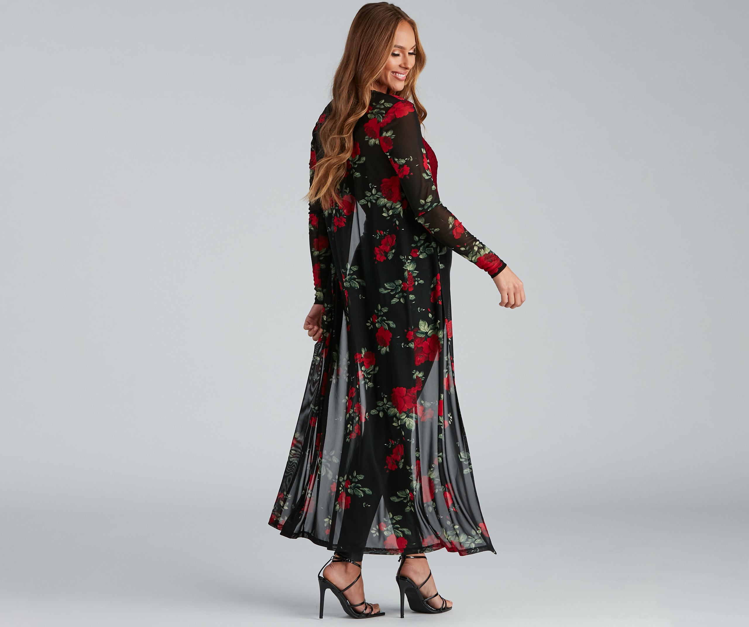 Blooming Beauty Floral Print Duster
