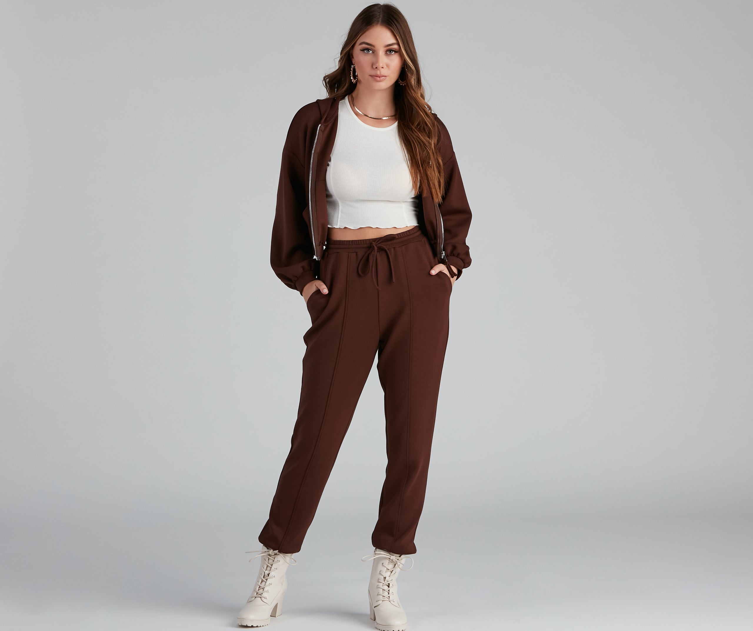 Trendsetting Babe Zip-Up Hoodie