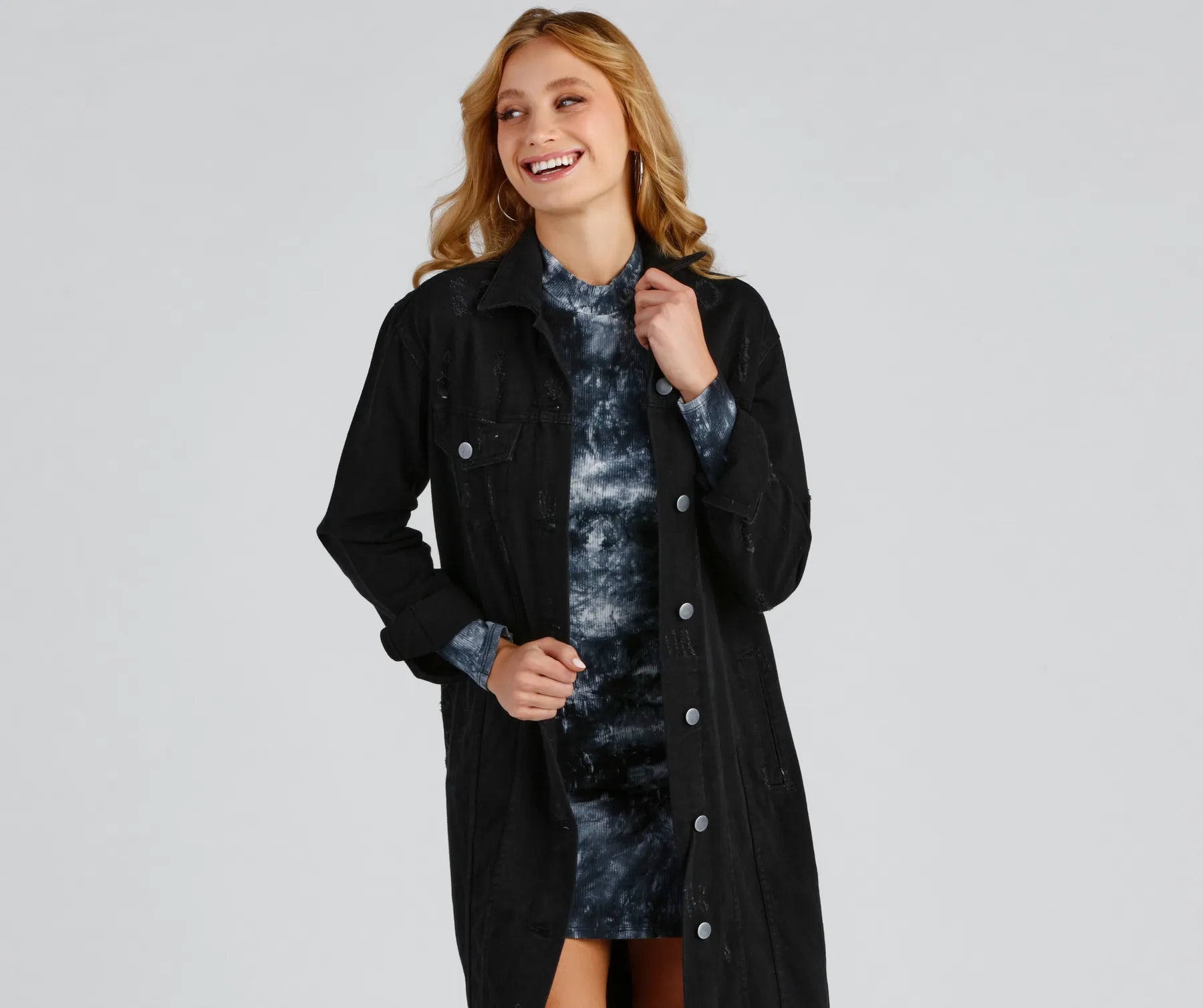 Effortless And Edgy Vibes Denim Jacket