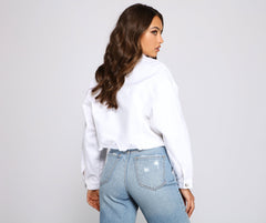 Casual Staple Destructed Denim Jacket