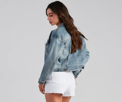 Back To Basics Cropped Denim Jacket