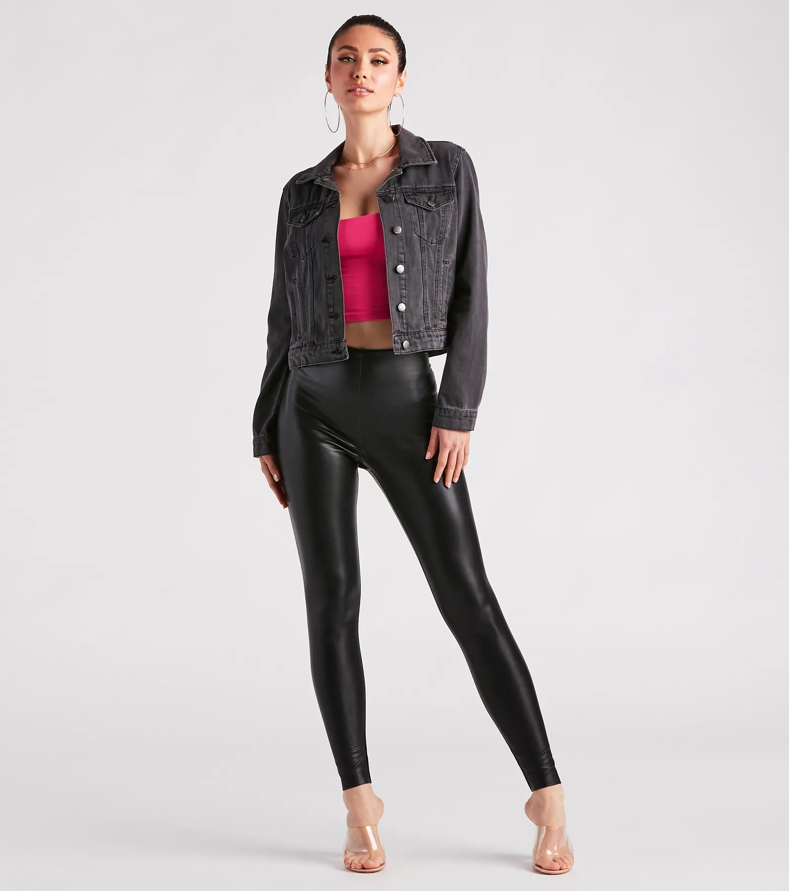 Casual Everyday Slay Denim Trucker Jacket