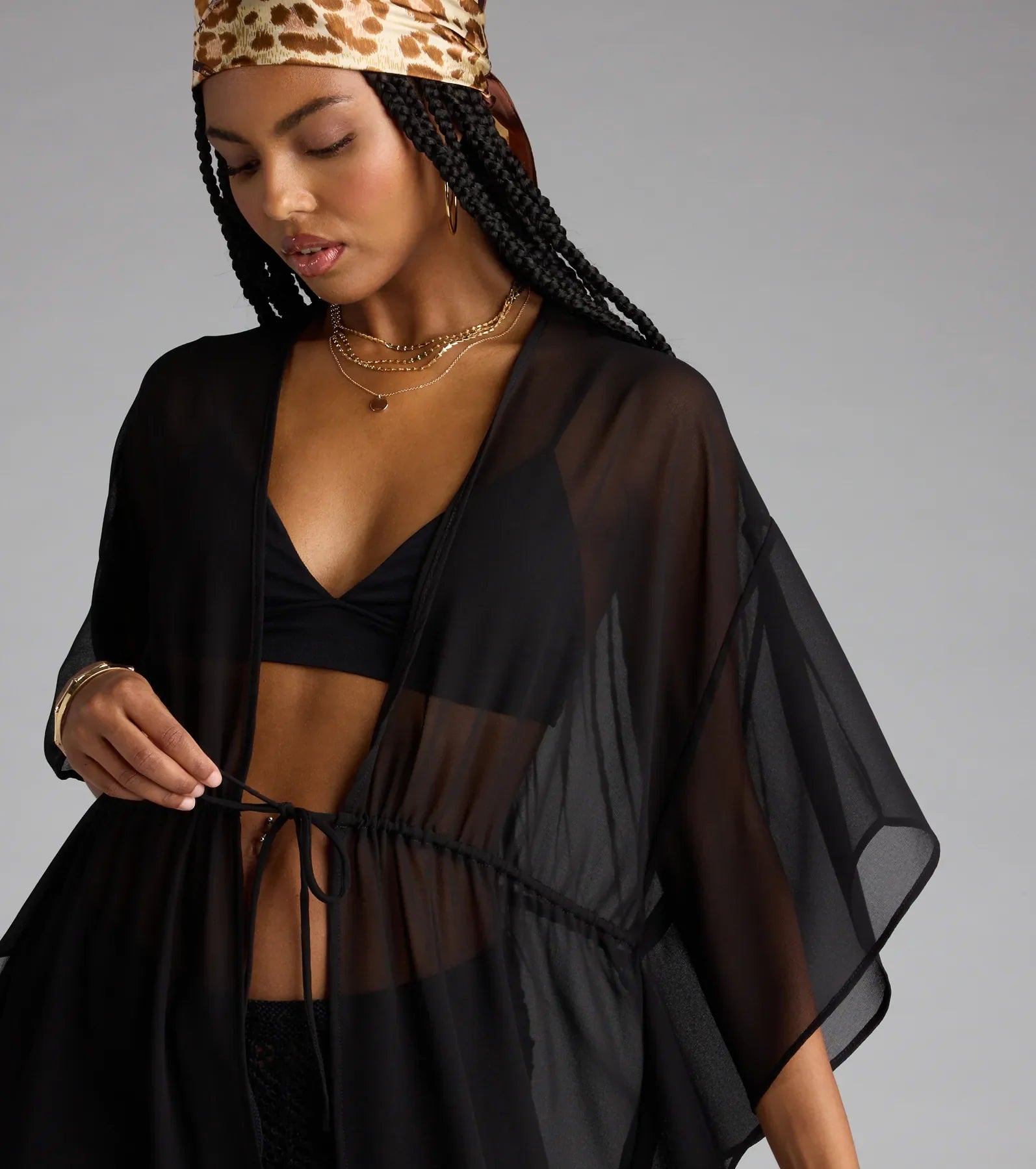 Destined For Sun Chiffon Kimono