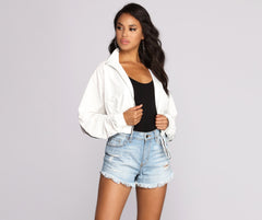 Stripe Game On Point Jacket