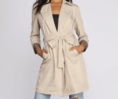 Touch Of Leopard Over-sized Blazer