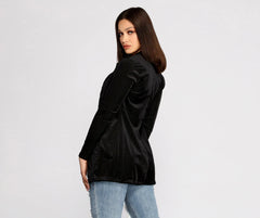 Young And Free Velvet Blazer