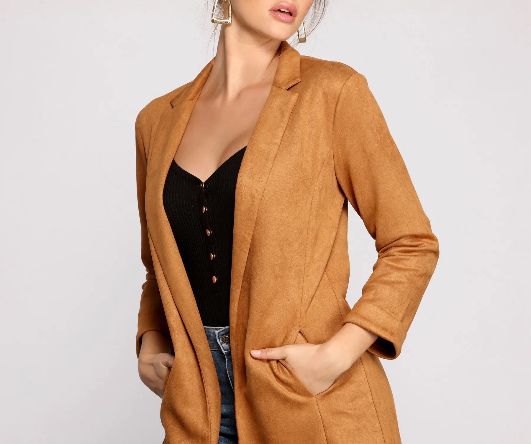 Major Boss Babe Long Line Blazer