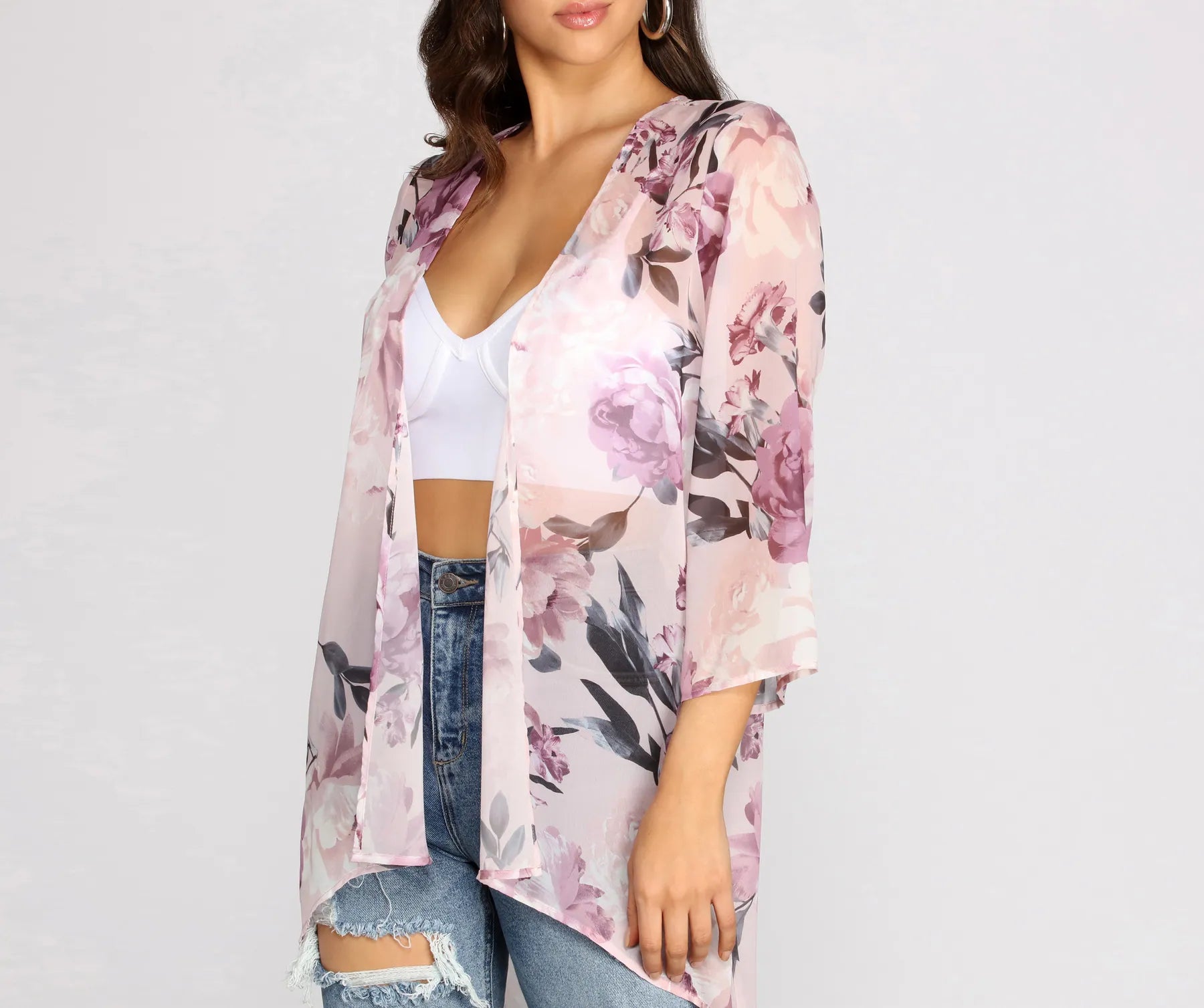 Summer Romance Floral Kimono