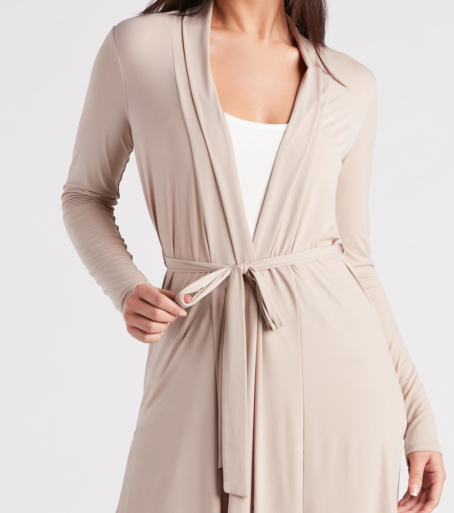 Her Business Slit Duster Trench