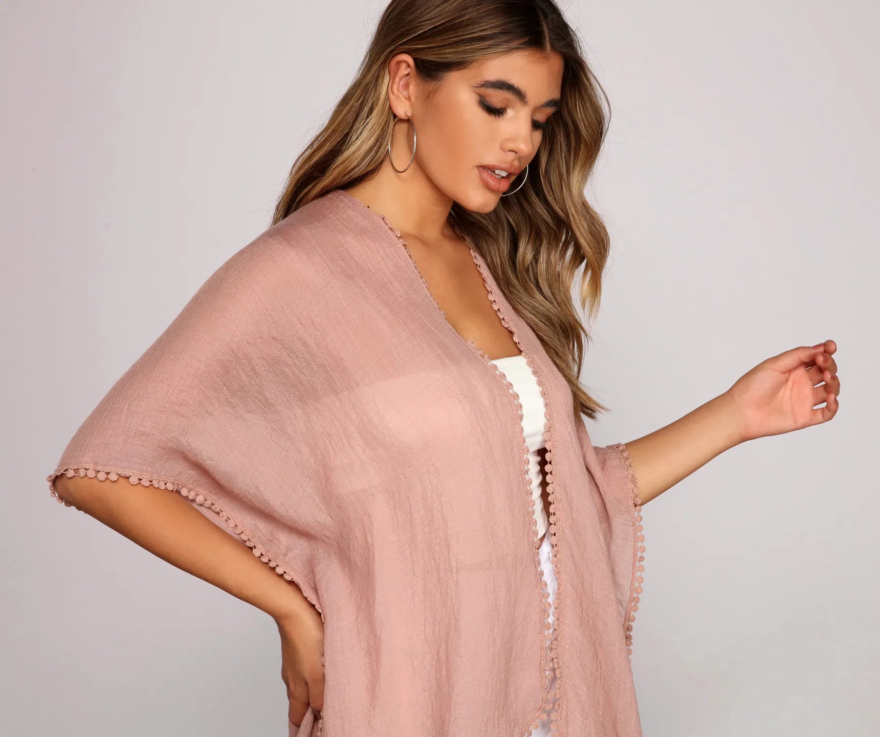 Flowy And Chic Woven Kimono