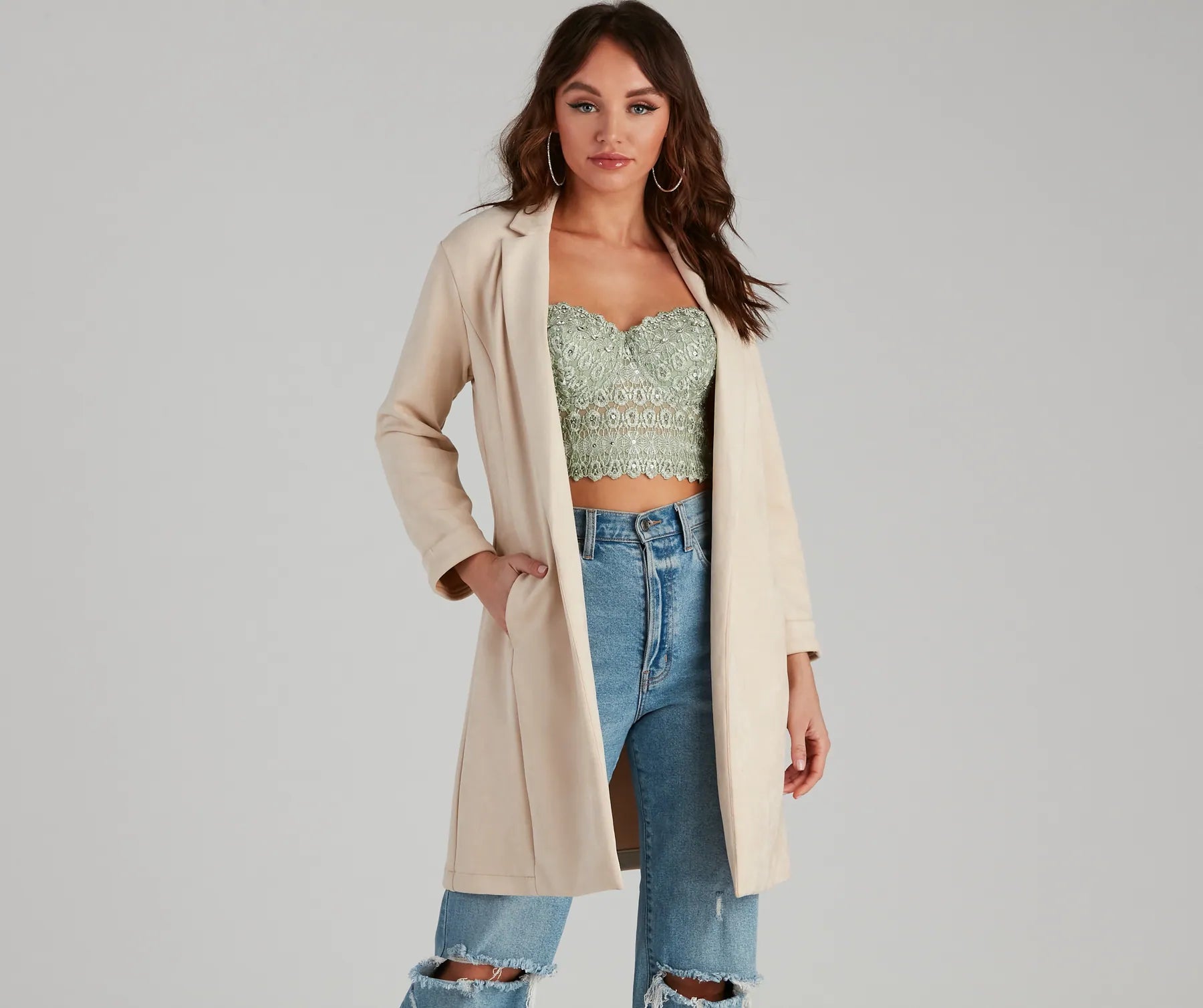 Major Boss Babe Long Line Blazer
