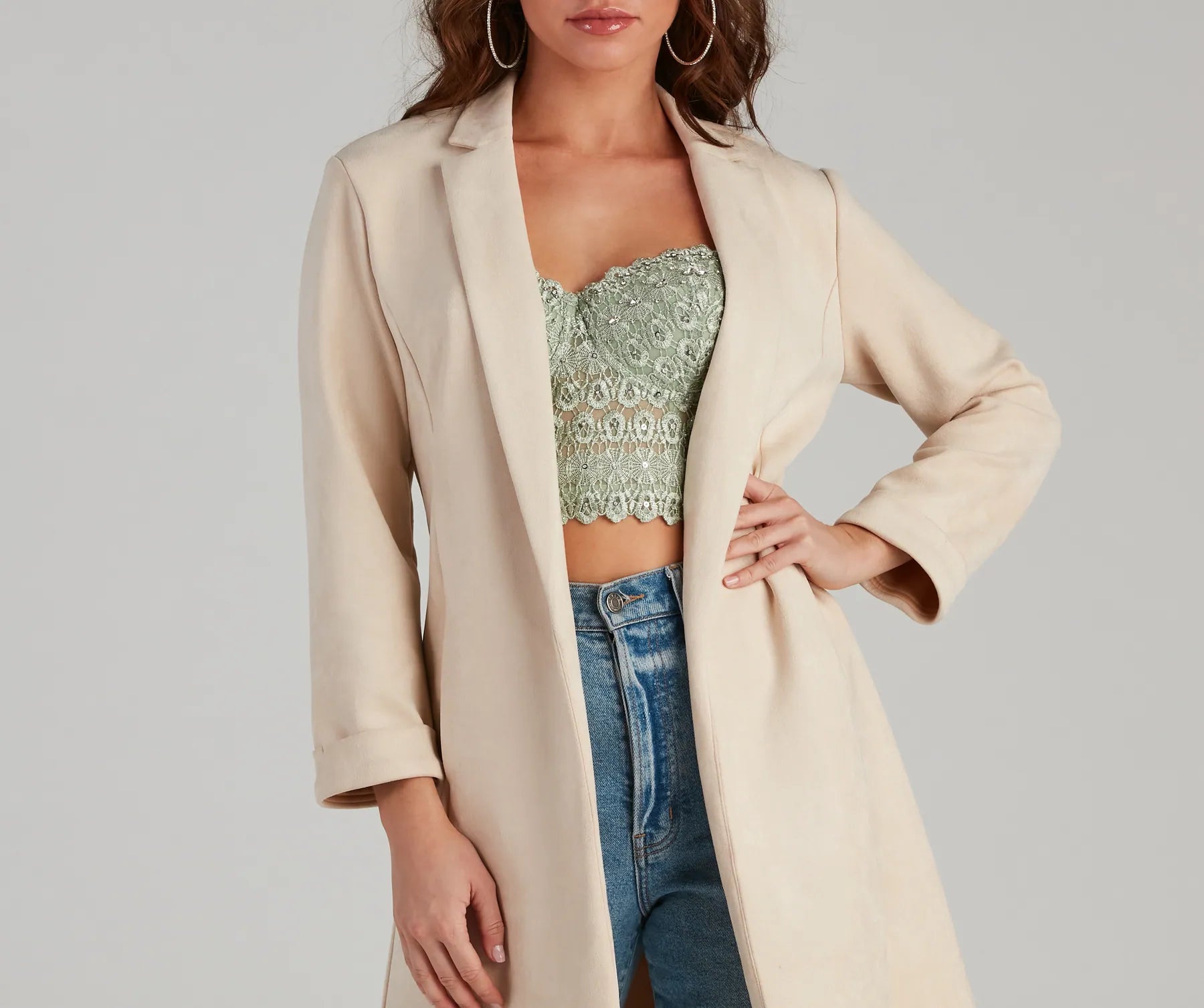 Major Boss Babe Long Line Blazer