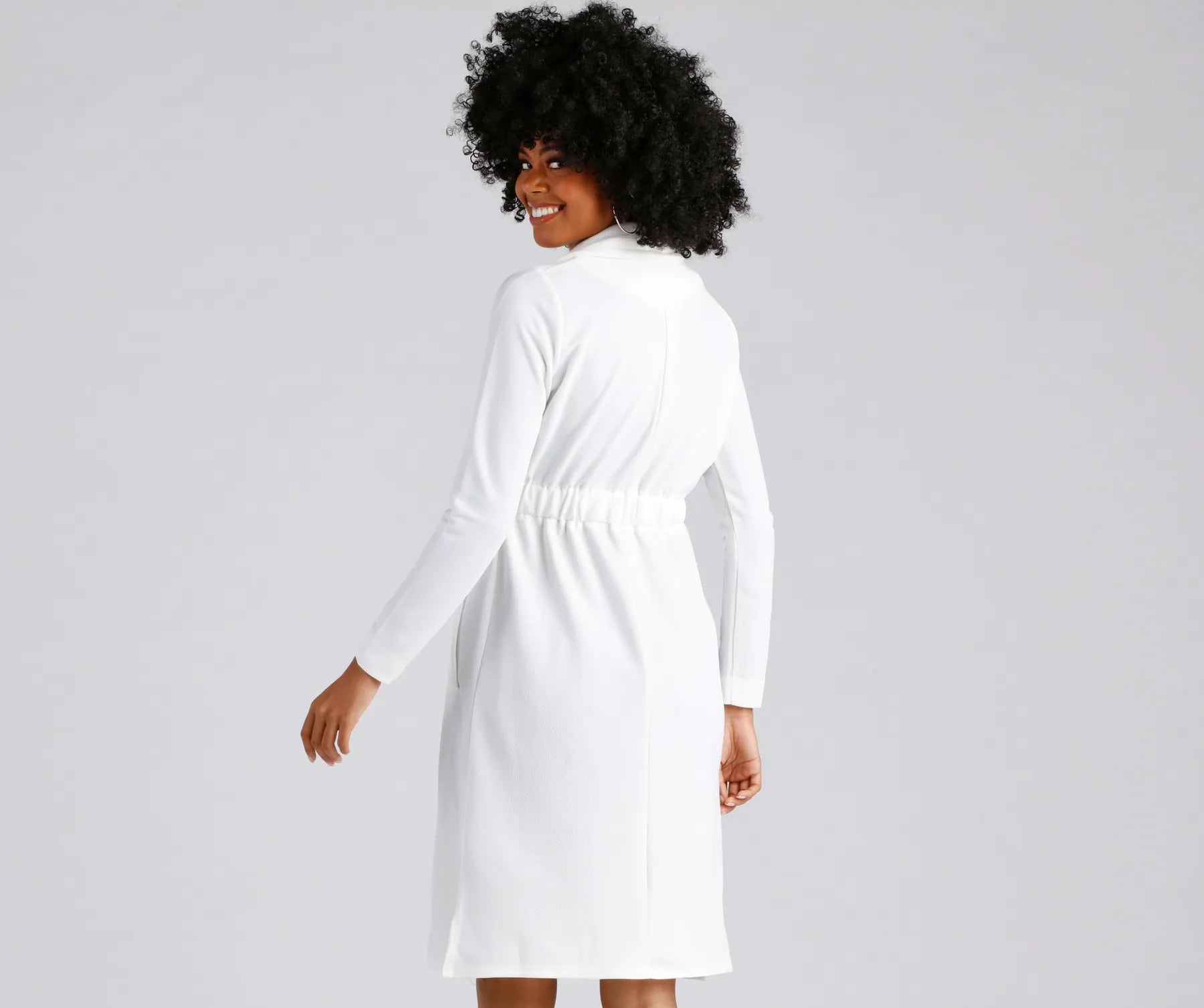 Making Moves Tie Waist Trench