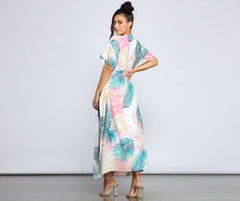 Vacay Bound Palm Leaf Duster