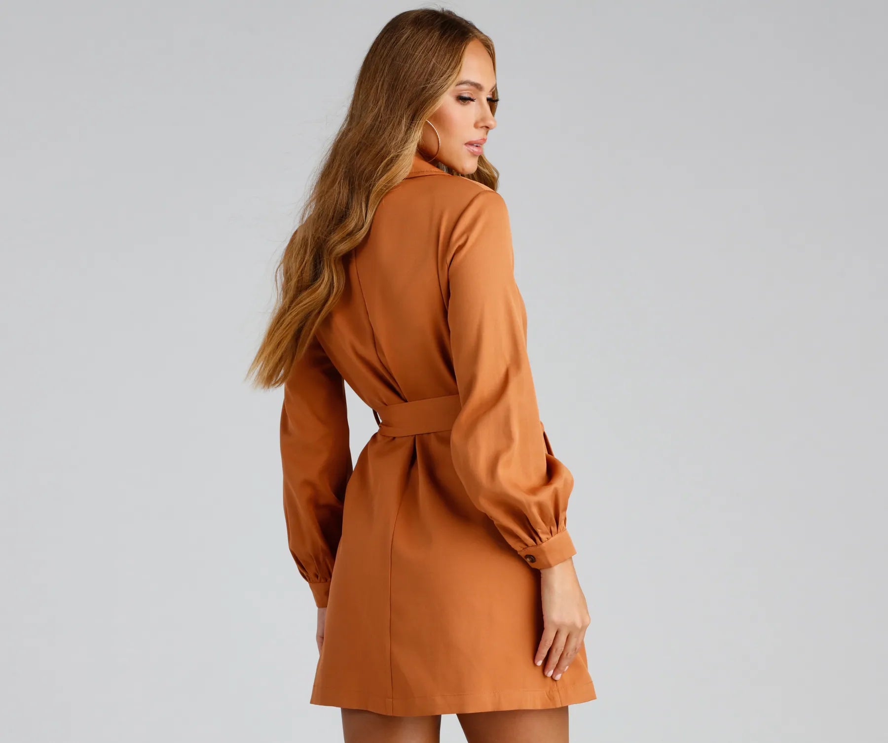 Cinched And Chic Belted Trench Coat