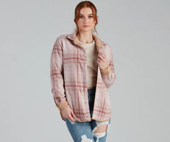 Keep It Trendy Reversible Shacket