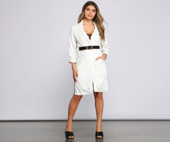 Read Between The Lines Long Blazer