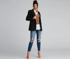 Posh Moment Tweed Blazer