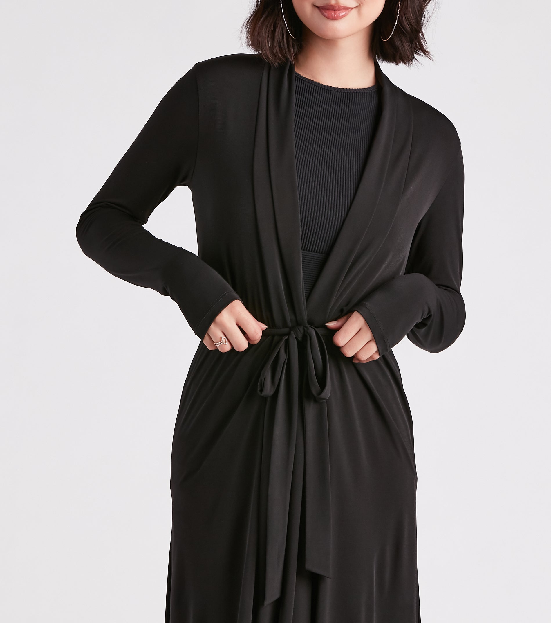 Her Business Slit Duster Trench