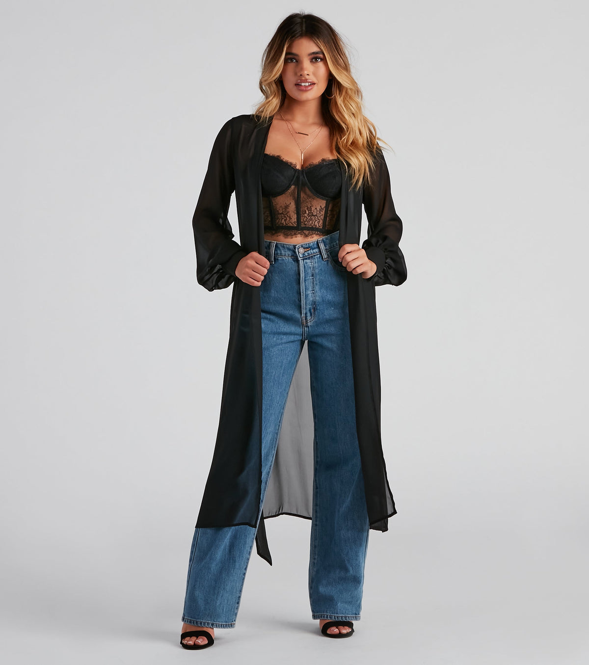 Chic Perfection Chiffon Trench