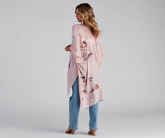 Effortless Breezy Vibes Woven Kimono