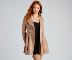 Poised And Polished Belted Trench