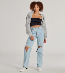 The Essential Cotton Knit Long Sleeve Bolero