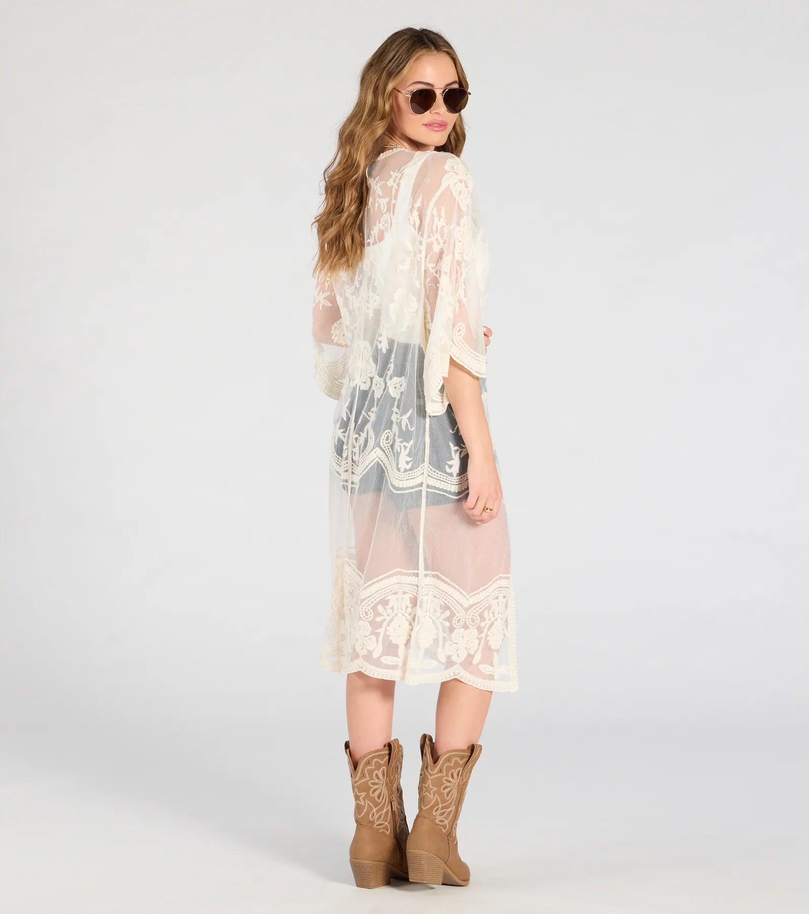Desert Dreamer Crochet Lace Kimono