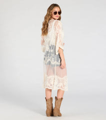 Desert Dreamer Crochet Lace Kimono