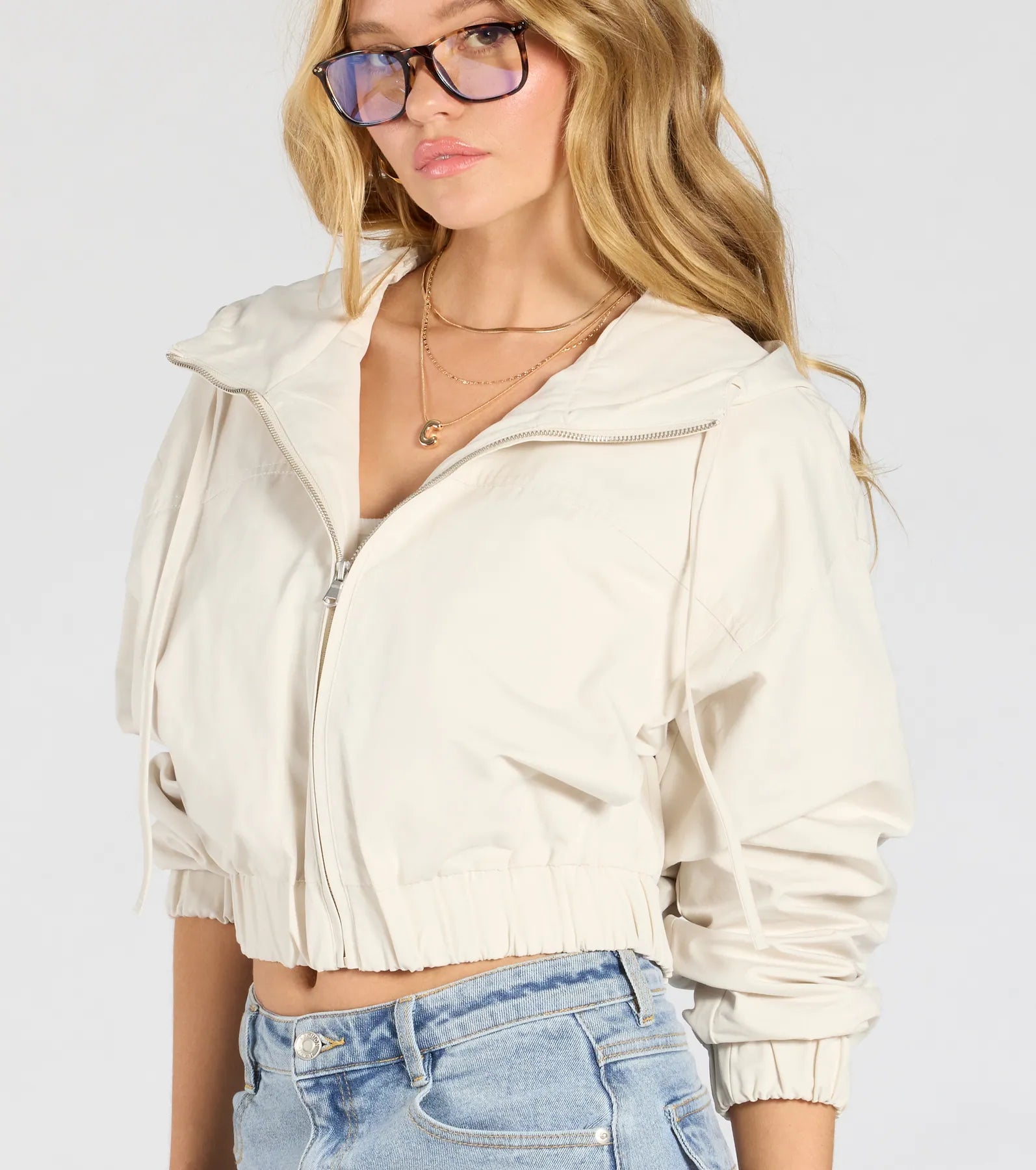 Casual Cool Vibes Hoodie Bomber Jacket