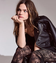 Biker Chic Crop Jacket