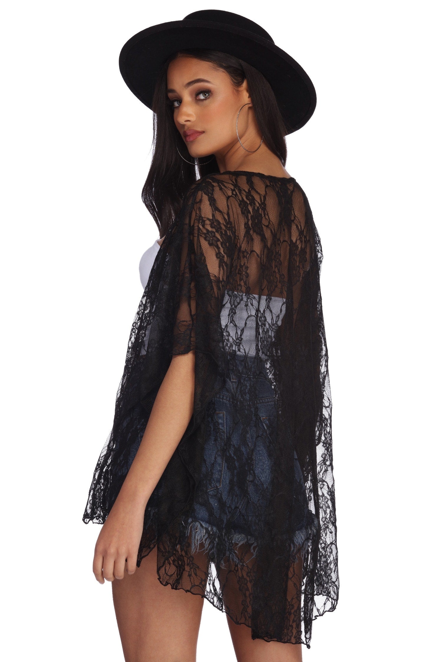 Flirty In Lace Kimono