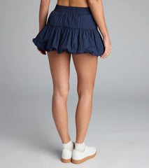 Too Cute Bubble Hem Mini Skirt