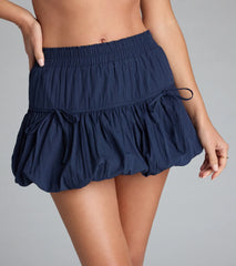 Too Cute Bubble Hem Mini Skirt