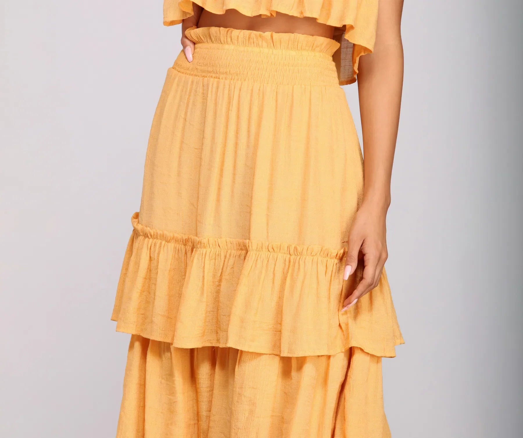 Boho Flow Tiered Maxi Skirt