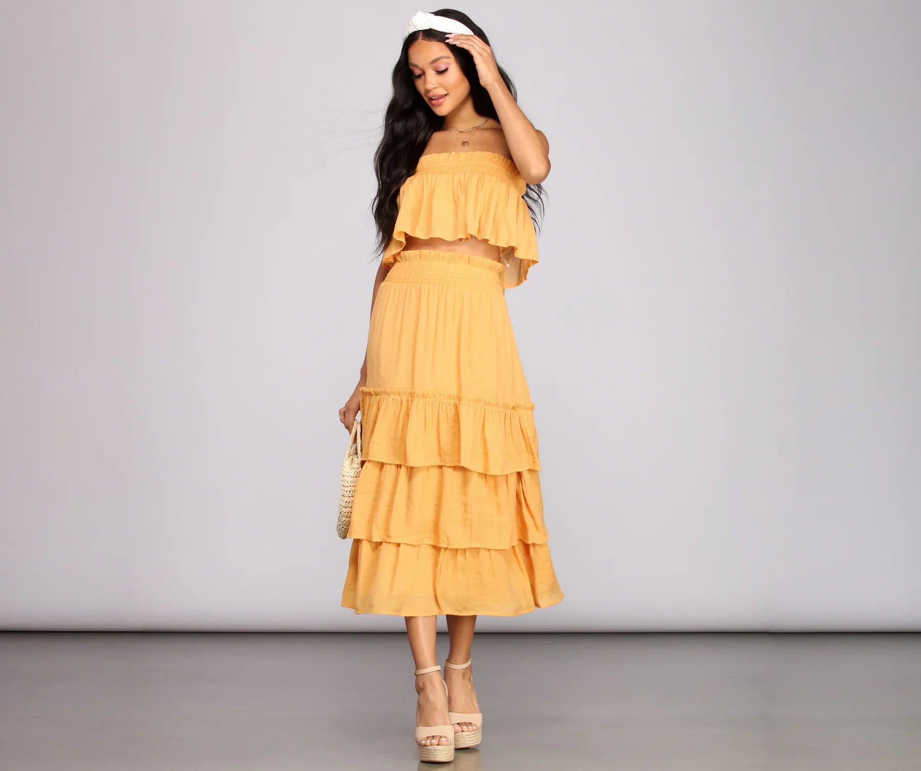 Boho Flow Tiered Maxi Skirt