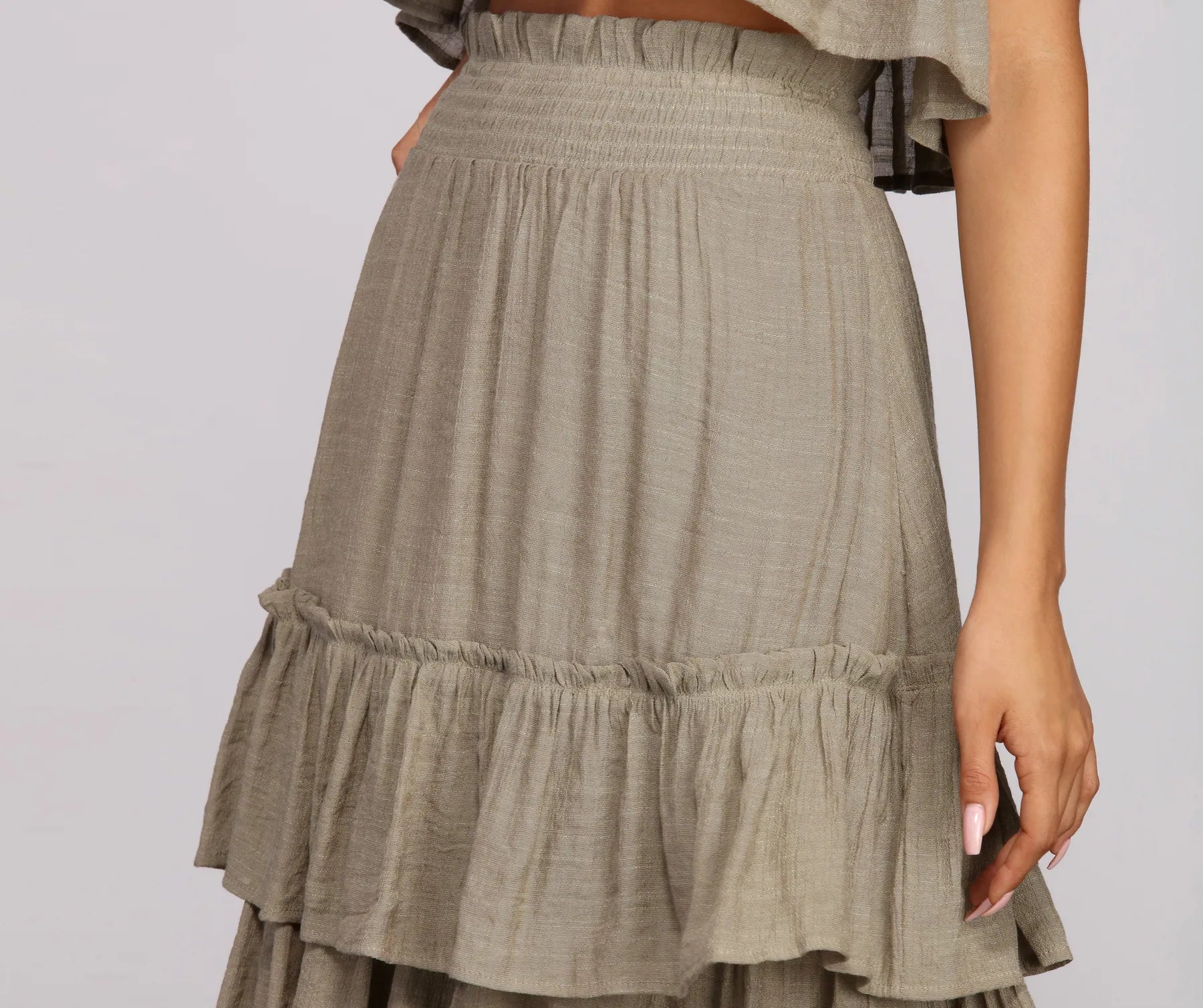 Boho Flow Tiered Maxi Skirt