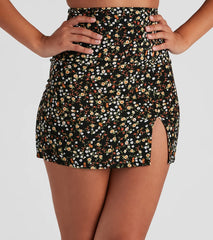 Spring It On Me Floral Mini Skirt