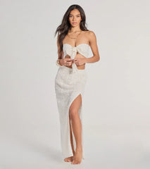 Vacay Ready High Rise Crochet Maxi Skirt
