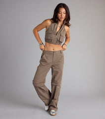 Zip It and Chill Mid-Rise Cargo Pants