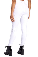 Belted Skinny Cargo Pants