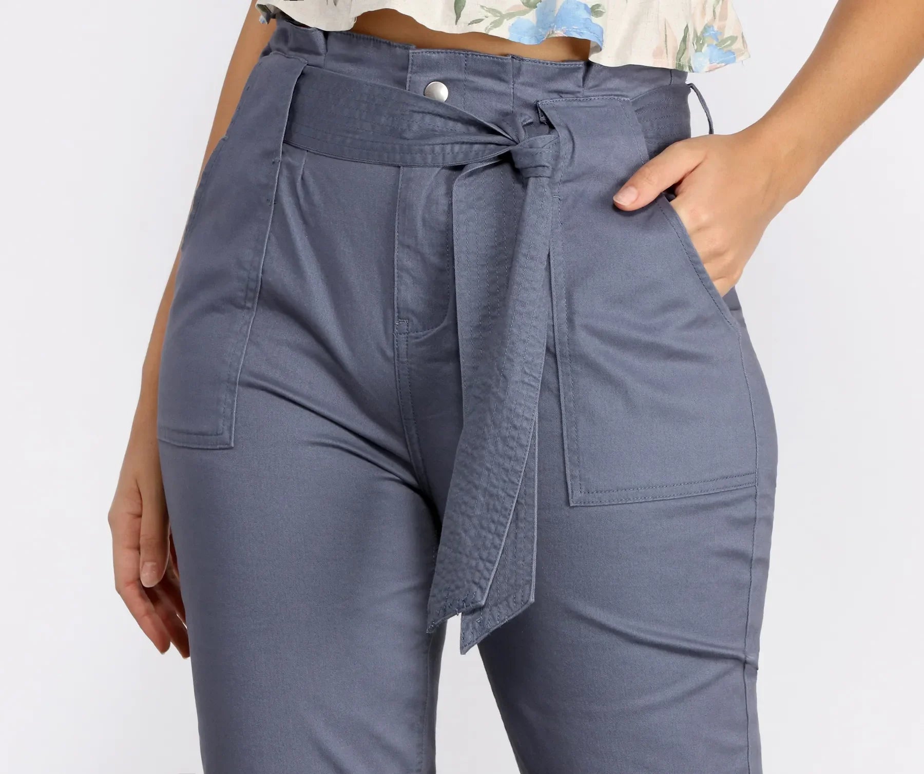 Belted and Chic Paperbag Pants