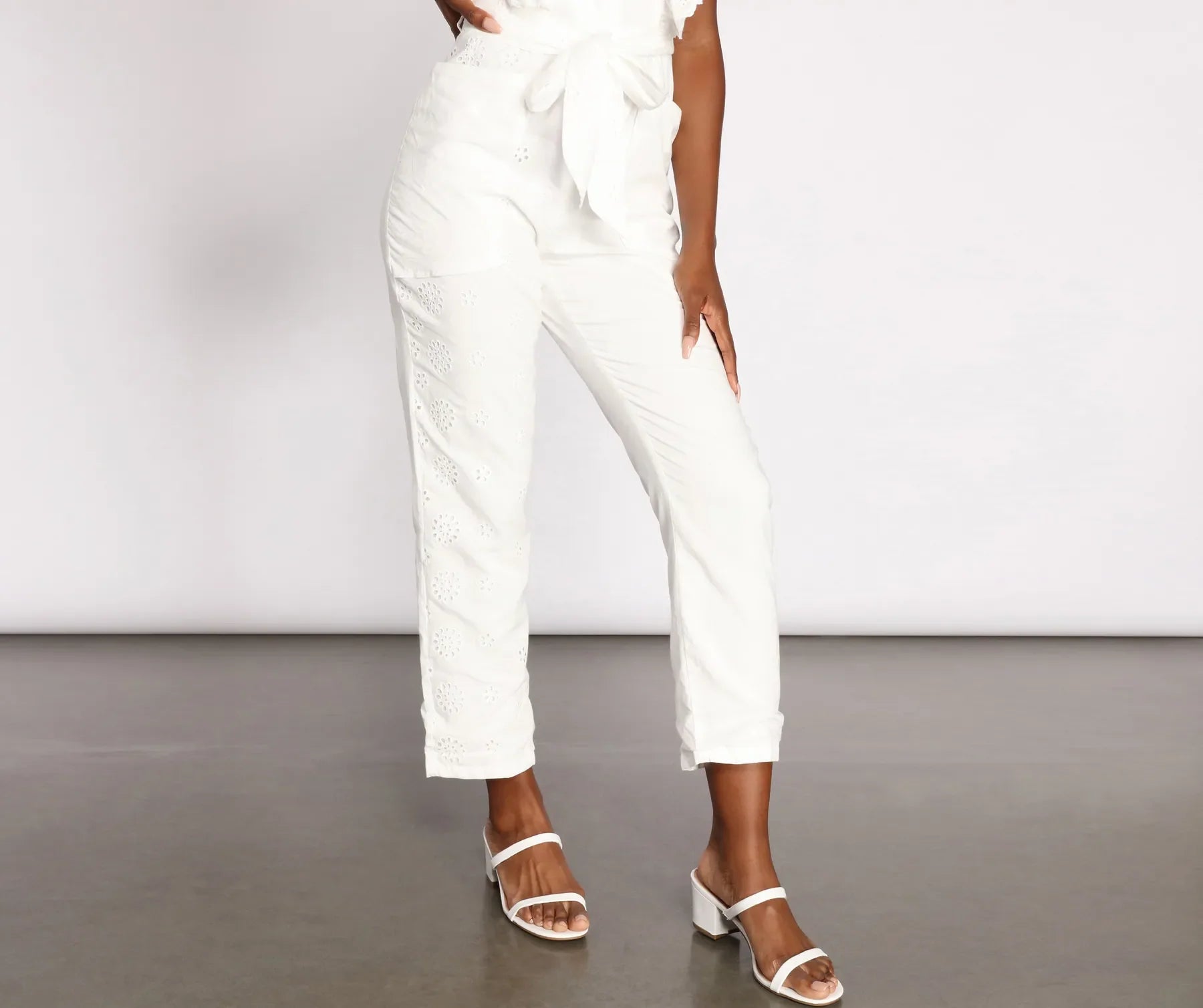 Easygoing Elegance Ruffle Detail Jumpsuit