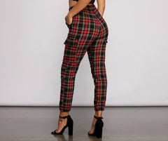 Perfectly Plaid High Waist Joggers