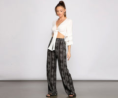 Effortless Beauty Boho Wide-Leg Pants