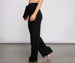 Cinched And Chic High Waist Pants
