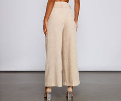 High Waist Flared Corduroy Pants