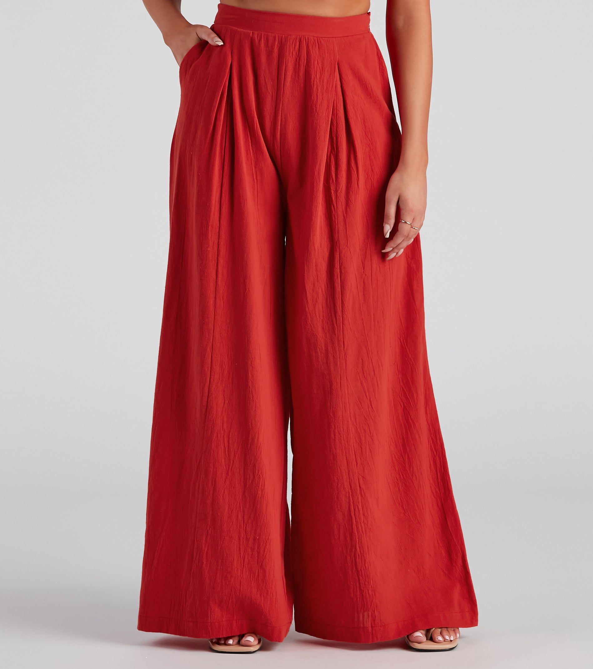 Get Together Pleat Wide-Leg Pants