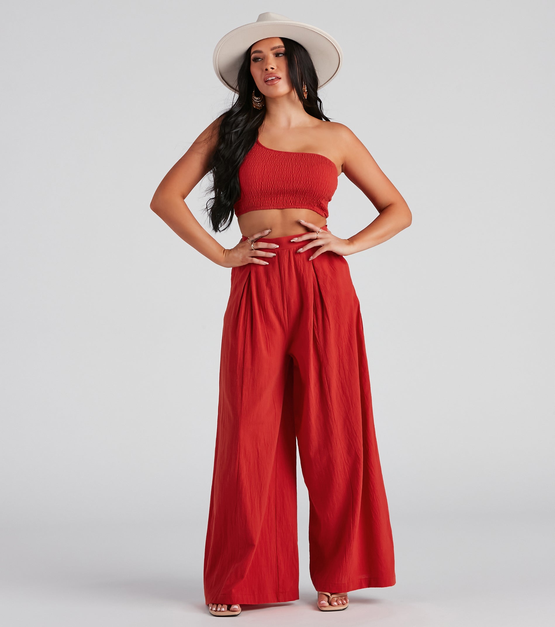 Get Together Pleat Wide-Leg Pants