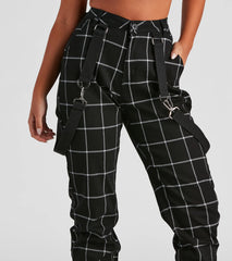 Gone Off The Grid Plaid Joggers